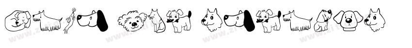 Cute Dog Regular字体转换
